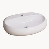 Cuba de apoio oval de mesa Palermo