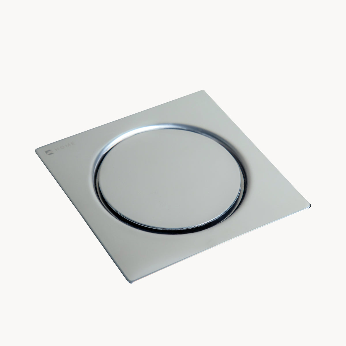 Ralo oculto inox 304 Ehome 15x15 cm com tampa redonda